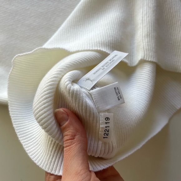 LOFT White Ribbed Tank Cream - S - Picture 4 of 4